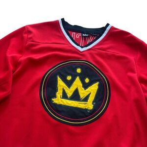 Fall Out Boy Psycho #15 Hockey Jersey Red Black Tour Promo Merch Size M